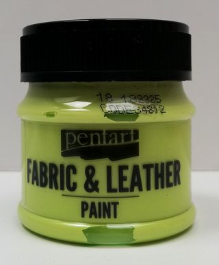 Pentart fabric/leather paint limetková