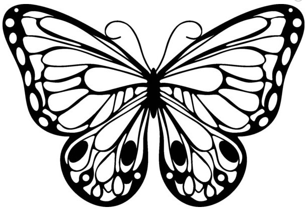 Shilouete šablóna Marabu Romantic butterfly 15x15cm