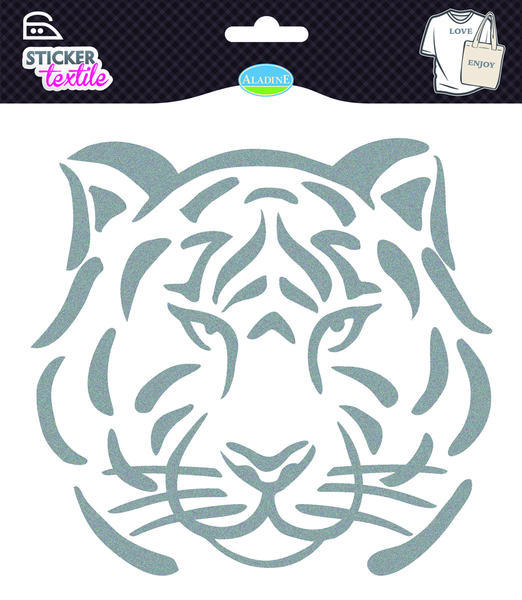 Nažehľovacie nálepky na textil - Glitter tiger
