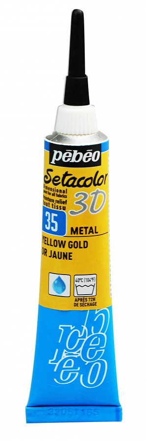 Gutta Pebeo setacolor 3D 35 metal yellow gold