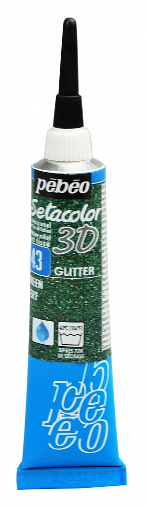 Gutta Pebeo setacolor 3D  043 glitter green