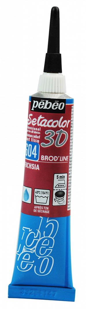 Gutta Pebeo setacolor 3D BROD'LINE 604 - fuchsia