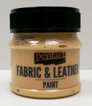 Pentart fabric/leather paint svetlohnedá