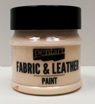 Pentart fabric/leather paint slonovinová