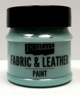 Pentart fabric/leather paint country modrá