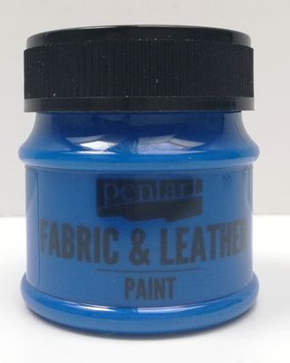 Pentart fabric/leather paint modrá