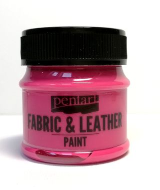 Pentart fabric/leather paint magenta