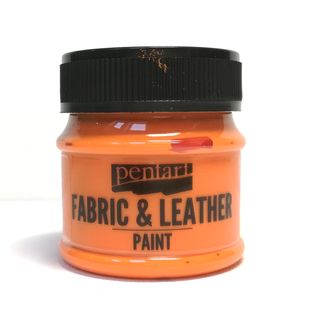 Pentart fabric/leather paint oranžová
