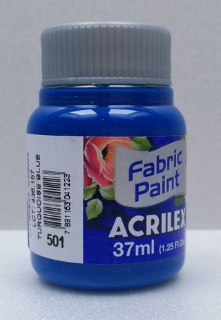 Acrilex farba na textil 501 turquoise blue