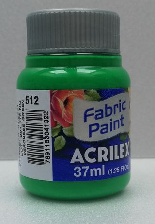 Acrilex farba na textil 512 veronese green