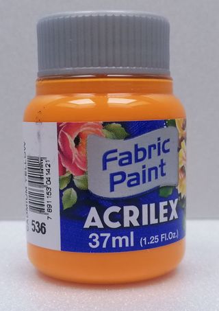 Acrilex farba na textil 536 cadmium yellow