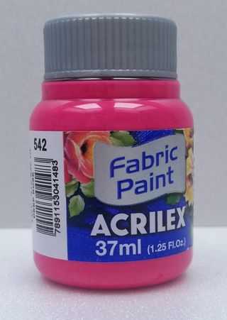 Acrilex farba na textil 542 deep rose