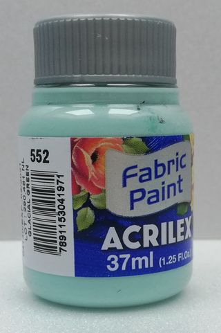 Acrilex farba na textil 552 glacial green