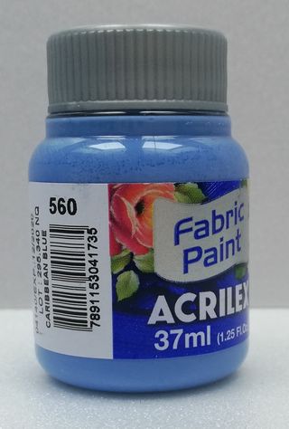Acrilex farba na textil 560 carribean blue