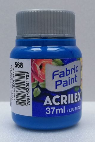 Acrilex farba na textil 568 cerulean blue