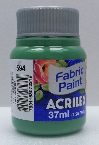 Acrilex farba na textil 594 dry green