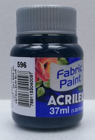 Acrilex farba na textil 596 petroleum blue