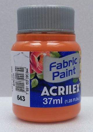 Acrilex farba na textil 643 brick