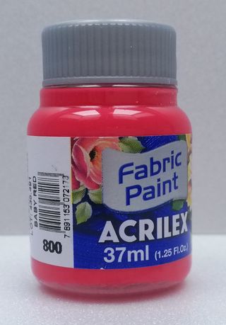 Acrilex farba na textil 800 baby red