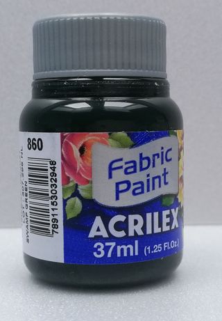 Acrilex farba na textil 860 swamp green