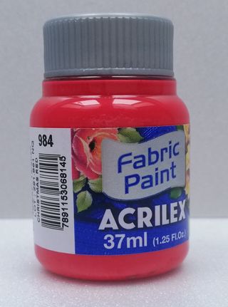 Acrilex farba na textil 984 christmas red