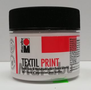 Marabu textil print 100 ml   970 titanium white