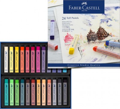 Sada suchých  pastelov Faber-Castell 24ks