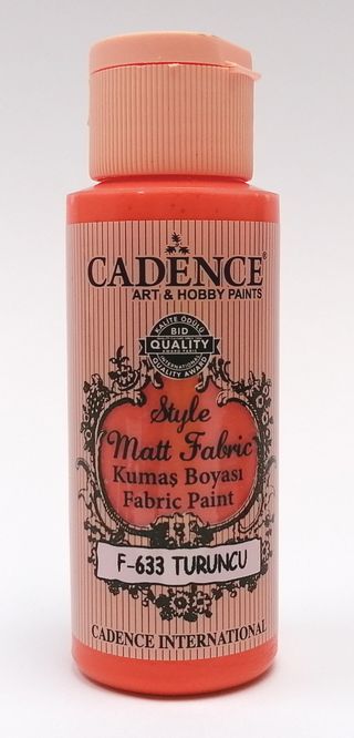 Cadence Style matt fabric  633 oranžová