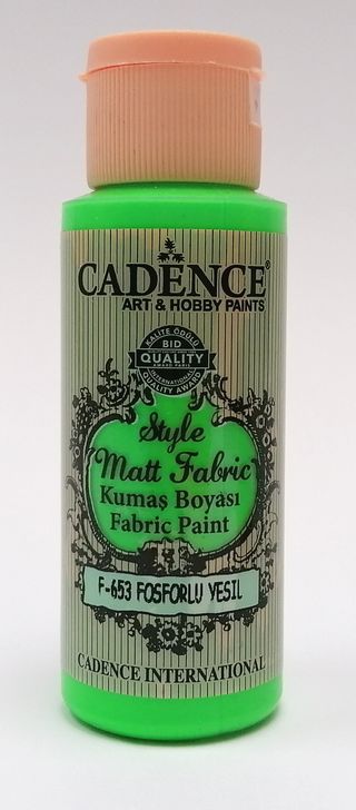 Cadence Style matt fabric  653 fluorescenčná zelená