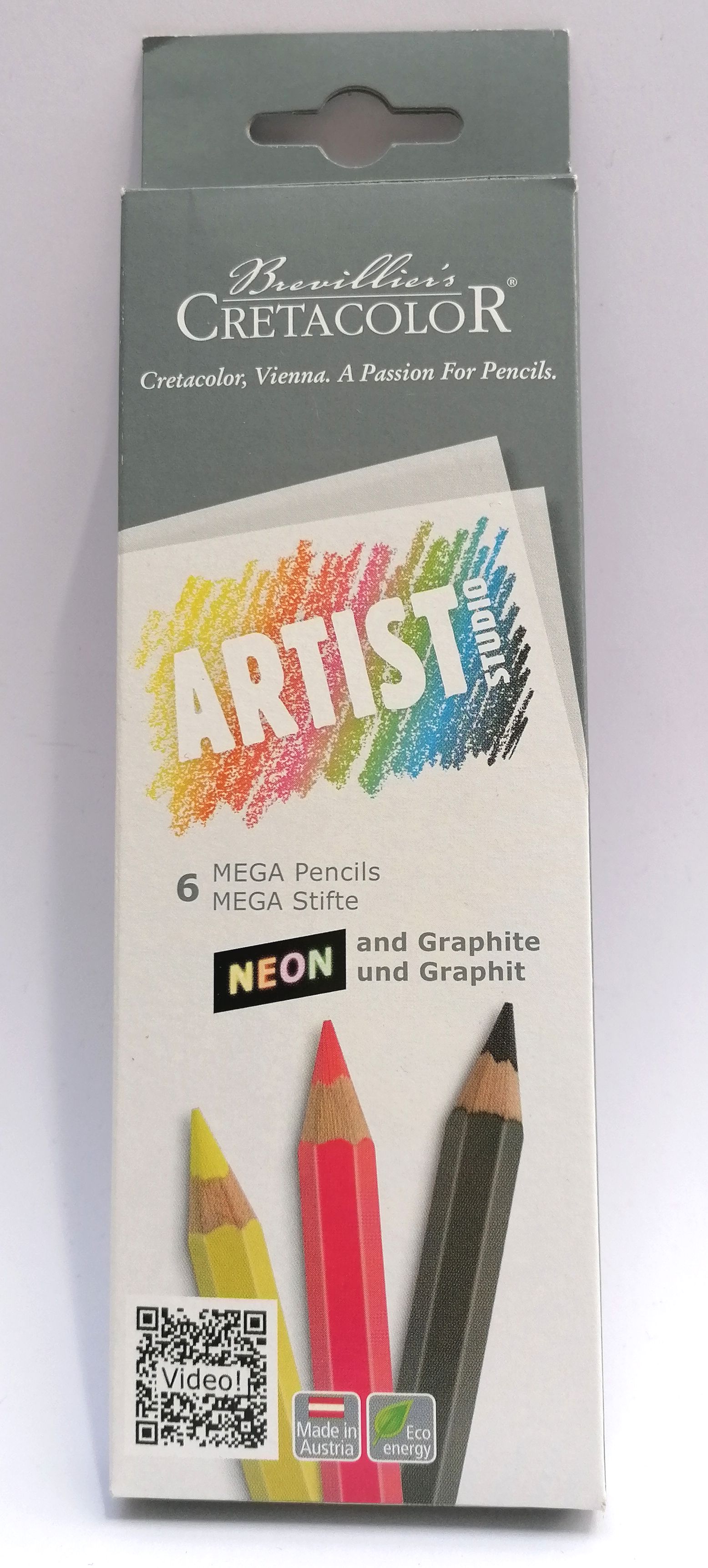 Cretacolor Neon neónové mega pastelky 6 ks