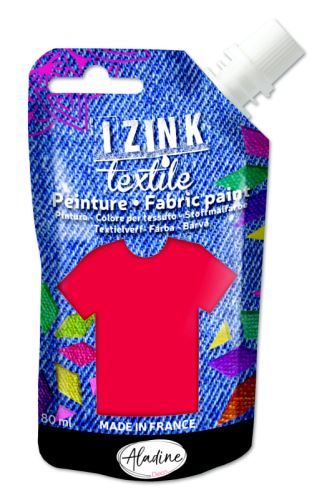 Izink textile 80ml - 80722 -  červená