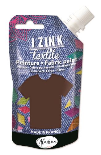 Izink textile 80ml - 80734 -  hnedá