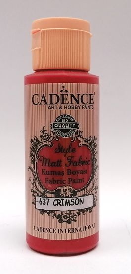 Cadence Style matt fabric  637 červená karmínová