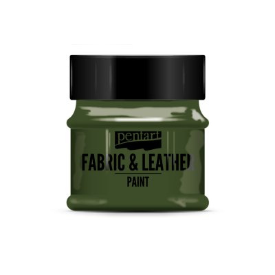 Pentart fabric/leather paint jedľovo zelená