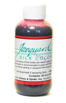 Jacquard silk colour 714 - carmine red