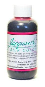 Jacquard silk colour 715 - magenta