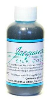 Jacquard silk colour 730 - turquoise