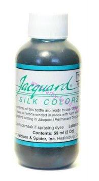Jacquard silk colour 732 - marine green