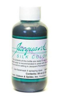 Jacquard silk colour 736 - viridian green