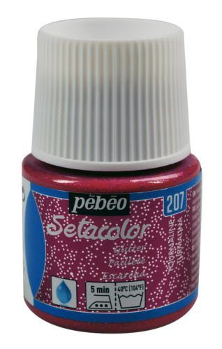 Setacolor light fabrics glitter 207 tourmaline