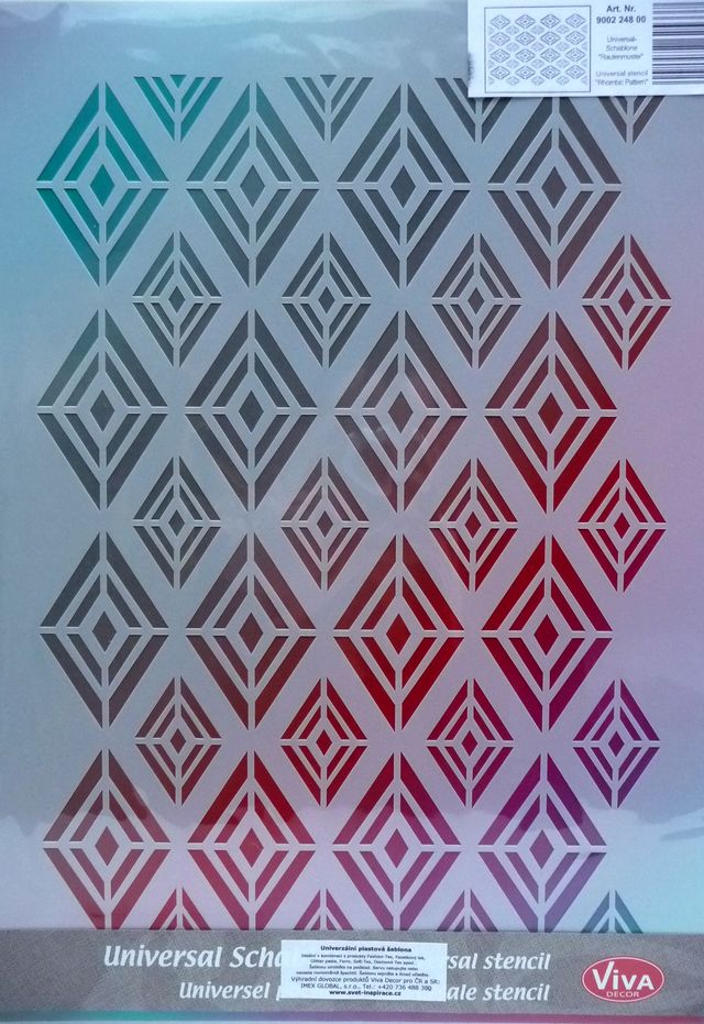 Šablóna A3 Rhombic pattern