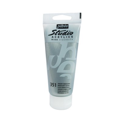 Pébéo Studio acrylics 100 ml - 351 silver