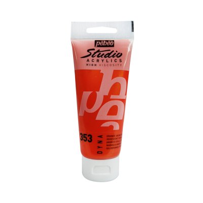 Pébéo Studio acrylics 100 ml - 353 iridescent orange yellow