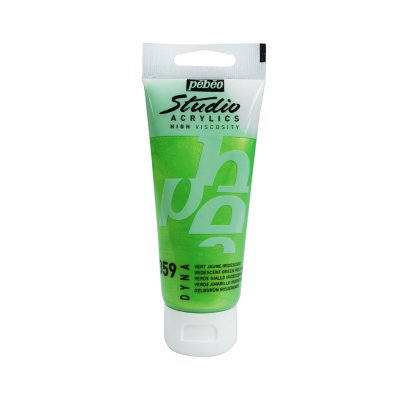 Pébéo Studio acrylics 100 ml - 359 iridescent green yellow