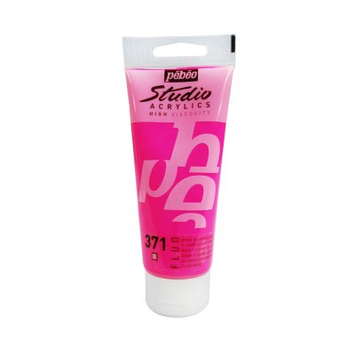 Pébéo Studio acrylics 100 ml - 371 fluorescent pink