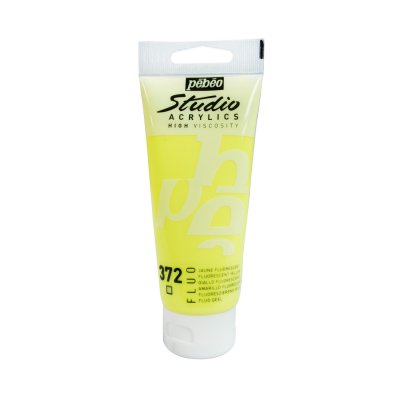 Pébéo Studio acrylics 100 ml - 372 fluorescent yellow