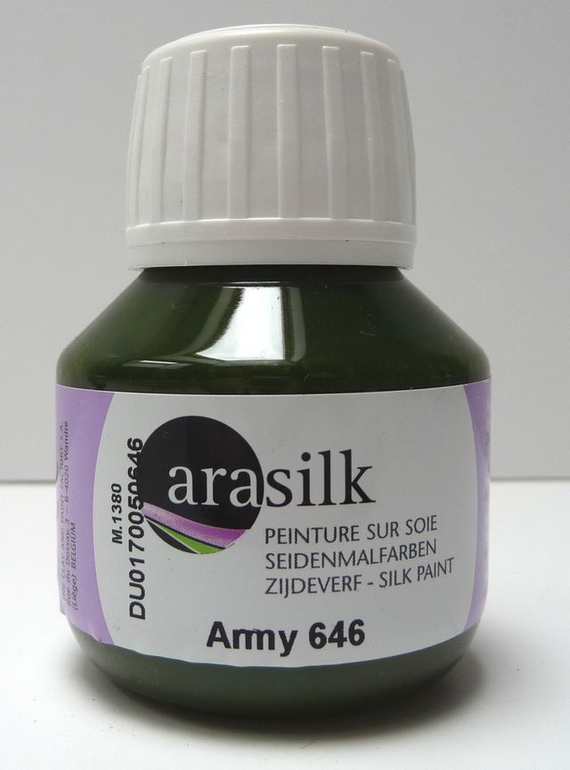 Ara silk by Dupont army zelená 646