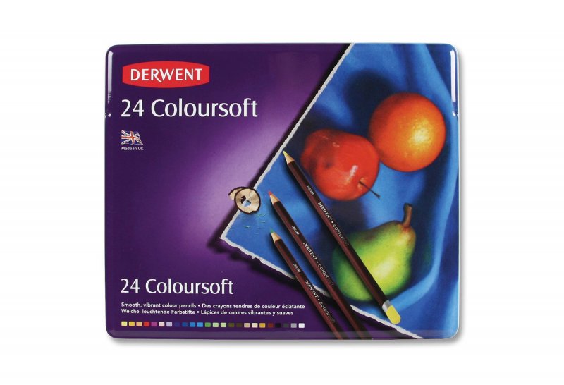 Derwent Coloursoft  sada umeleckých ceruziek 24 ks