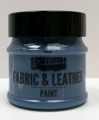 Pentart fabric/leather paint modrá denim 