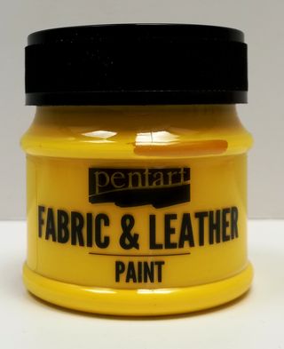 Pentart fabric/leather paint žltá